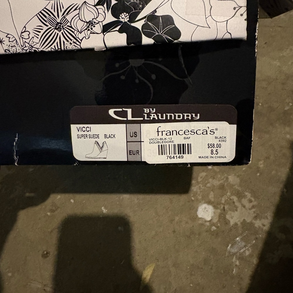 CL by Laundry Black Super Suede Footwear